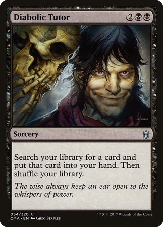 Diabolic Tutor [Commander Anthology] | North Game Den