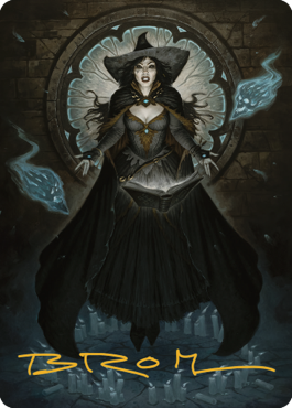 Tasha, the Witch Queen Art Card (76) (Gold-Stamped Signature) [Commander Legends: Battle for Baldur's Gate Art Series] | North Game Den