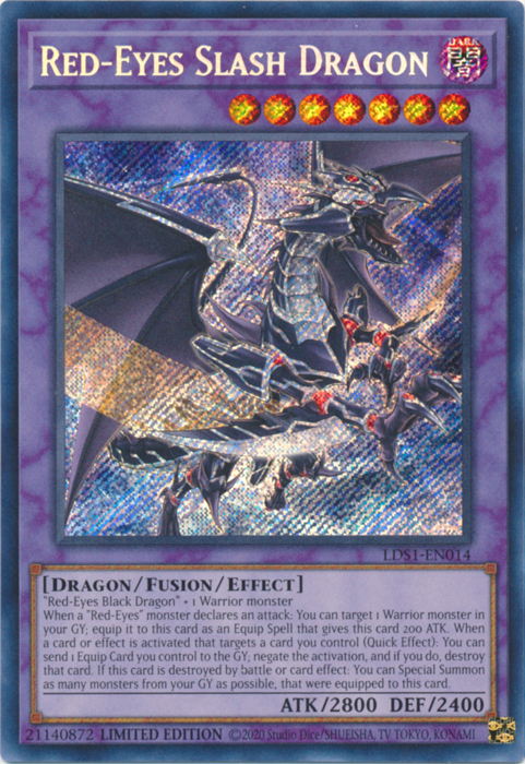 Red-Eyes Slash Dragon [LDS1-EN014] Secret Rare | North Game Den