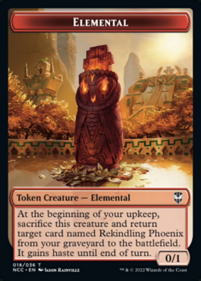 Elemental (018) // Copy Double-sided Token [Streets of New Capenna Commander Tokens] | North Game Den