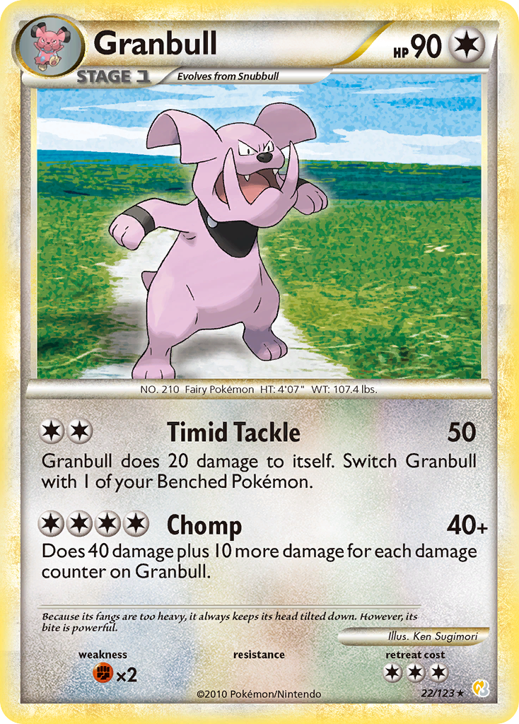 Granbull (22/123) [HeartGold & SoulSilver: Base Set] | North Game Den