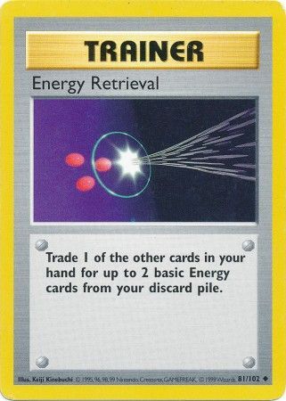 Energy Retrieval (81/102) [Base Set Shadowless Unlimited] | North Game Den