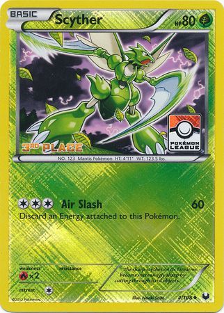 Scyther (4/108) (League Promo 3rd Place) [Black & White: Dark Explorers] | North Game Den