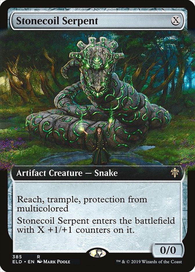 Stonecoil Serpent (Extended Art) [Throne of Eldraine] | North Game Den