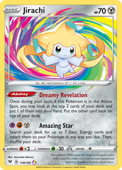 Jirachi (119/185) [Sword & Shield: Vivid Voltage] | North Game Den