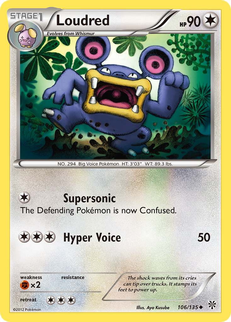Loudred (106/135) [Black & White: Plasma Storm] | North Game Den