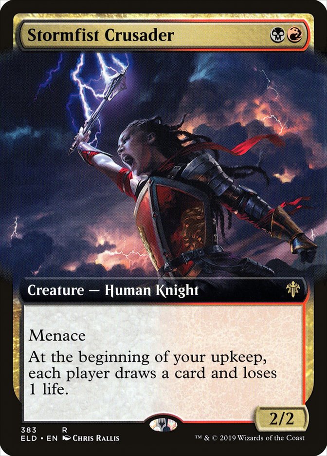 Stormfist Crusader (Extended Art) [Throne of Eldraine] | North Game Den