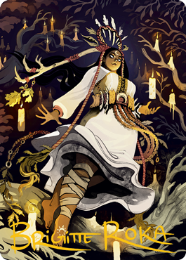 Candlegrove Witch 2 Art Card (Gold-Stamped Signature) [Innistrad: Midnight Hunt Art Series] | North Game Den