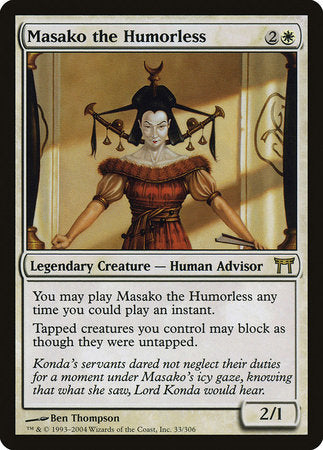 Masako the Humorless [Champions of Kamigawa] | North Game Den