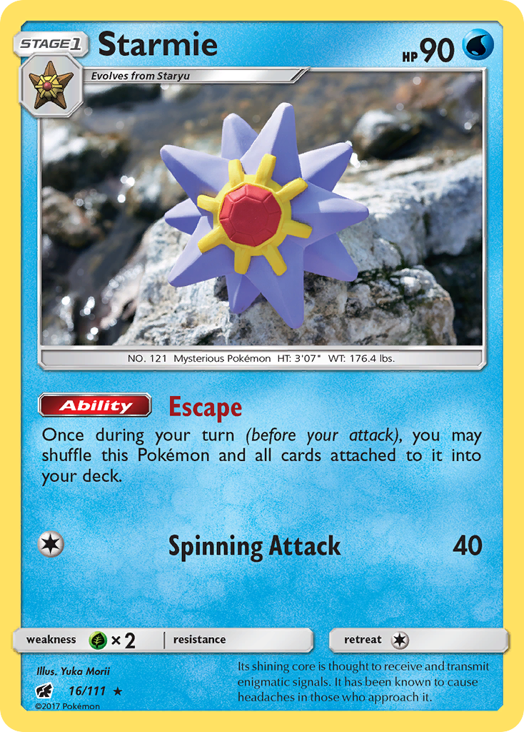 Starmie (16/111) [Sun & Moon: Crimson Invasion] | North Game Den