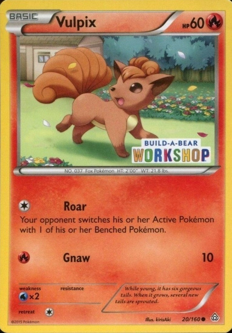 Vulpix (20/160) (Build A Bear Workshop Exclusive) [XY: Primal Clash] | North Game Den