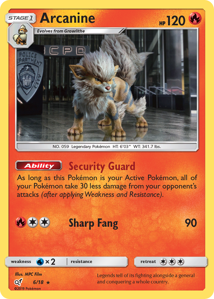 Arcanine (6/18) [Sun & Moon: Detective Pikachu] | North Game Den