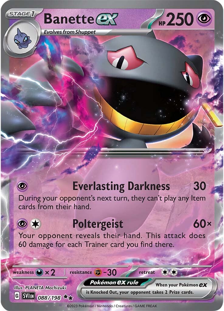 Banette ex (088/198) [Scarlet & Violet: Base Set] | North Game Den