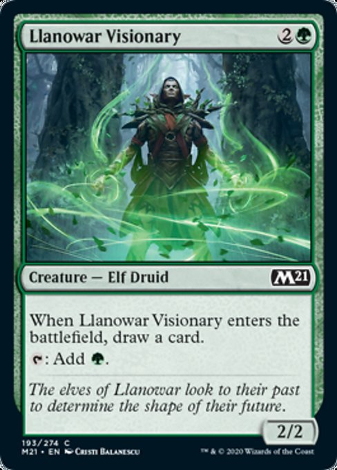 Llanowar Visionary [Core Set 2021] | North Game Den