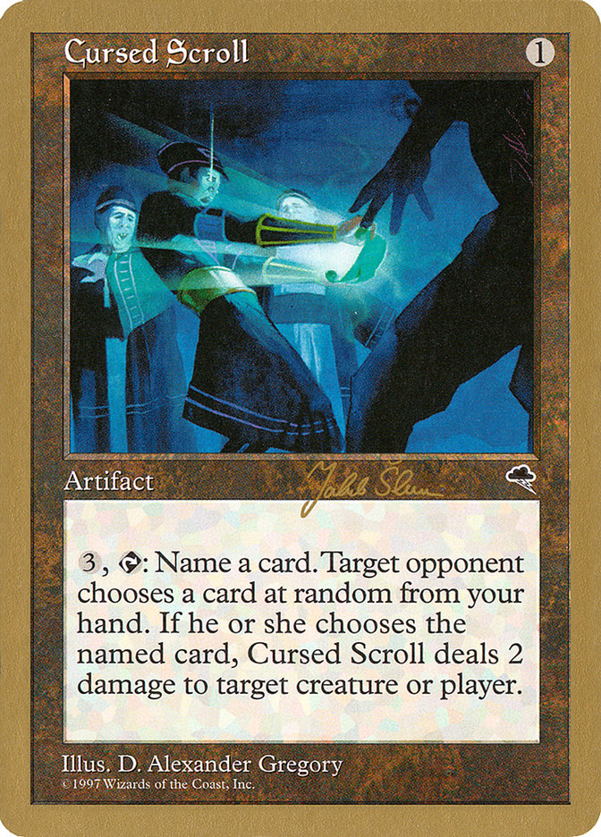 Cursed Scroll (Jakub Slemr) [World Championship Decks 1999] | North Game Den