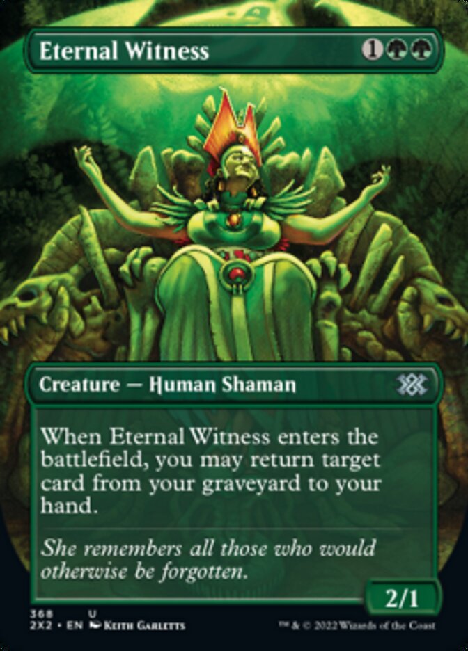 Eternal Witness (Borderless Alternate Art) [Double Masters 2022] | North Game Den