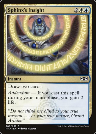 Sphinx's Insight [Ravnica Allegiance] | North Game Den