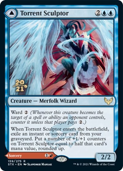 Torrent Sculptor // Flamethrower Sonata [Strixhaven: School of Mages Prerelease Promos] | North Game Den