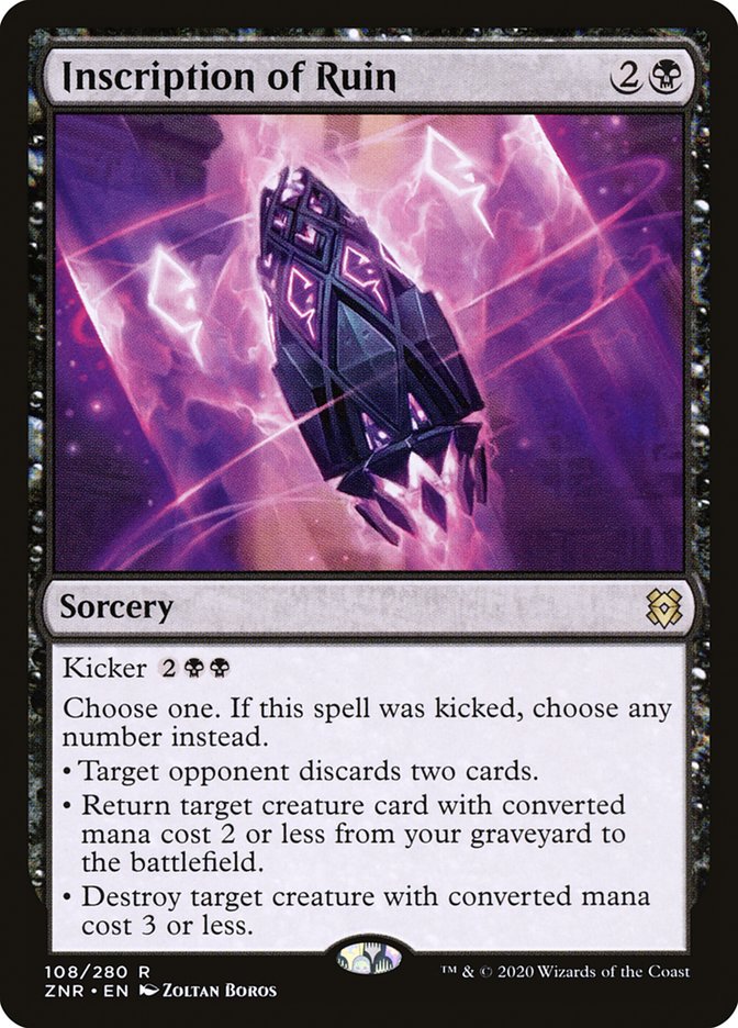 Inscription of Ruin [Zendikar Rising] | North Game Den