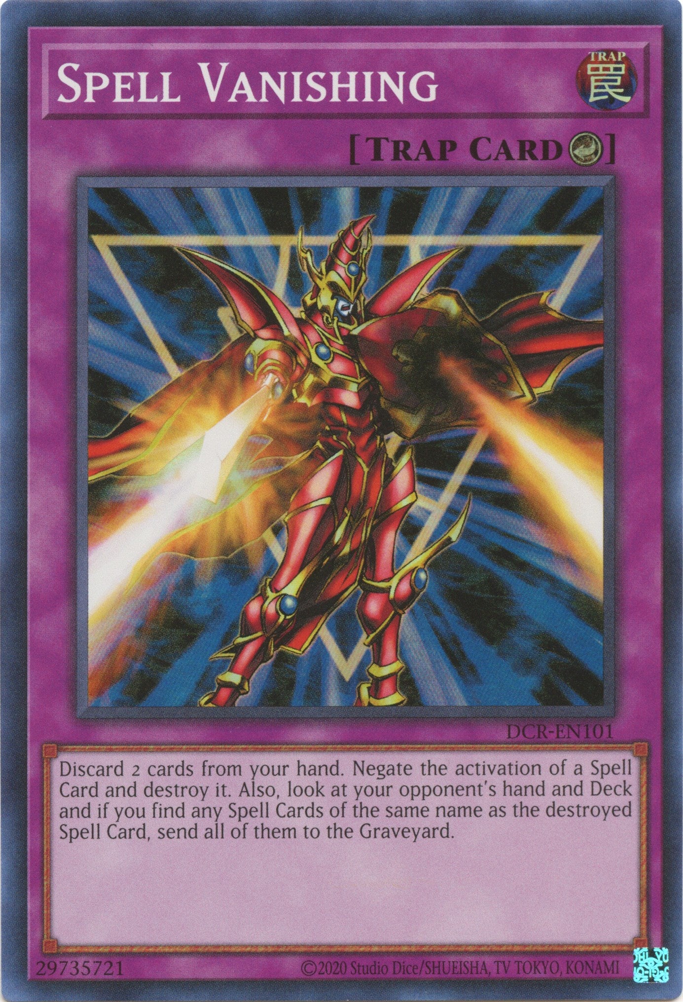 Spell Vanishing (25th Anniversary) [DCR-EN101] Super Rare | North Game Den