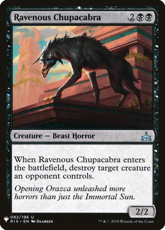 Ravenous Chupacabra [Mystery Booster] | North Game Den