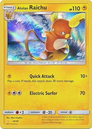 Alolan Raichu (30/30) [Sun & Moon: Trainer Kit - Alolan Raichu] | North Game Den