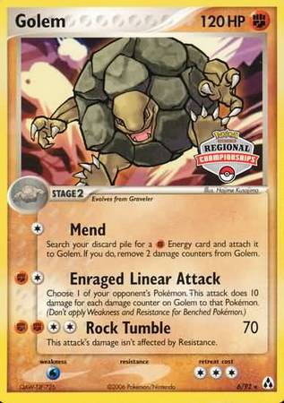 Golem (6/92) (Regional Championship Promo) [EX: Legend Maker] | North Game Den