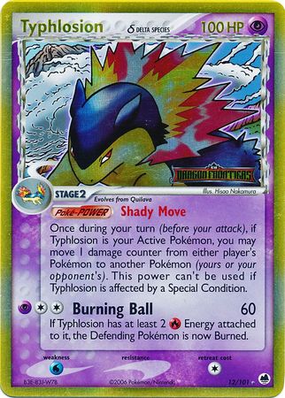 Typhlosion (12/101) (Delta Species) (Stamped) [EX: Dragon Frontiers] | North Game Den