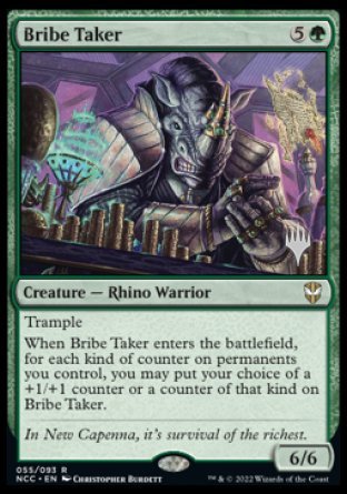 Bribe Taker (Promo Pack) [Streets of New Capenna Commander Promos] | North Game Den