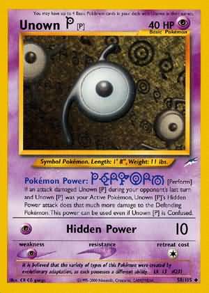 Unown [P] (58/105) [Neo Destiny Unlimited] | North Game Den