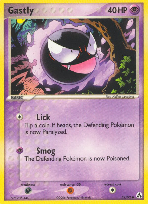 Gastly (52/92) [EX: Legend Maker] | North Game Den