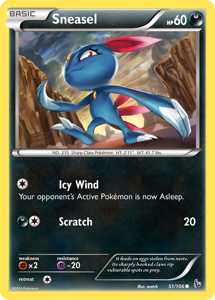 Sneasel (51/106) [XY: Flashfire] | North Game Den