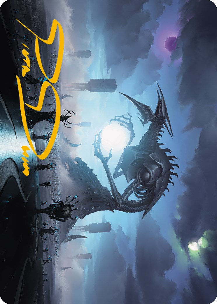 Blue Sun's Zenith Art Card (Gold-Stamped Signature) [Phyrexia: All Will Be One Art Series] | North Game Den