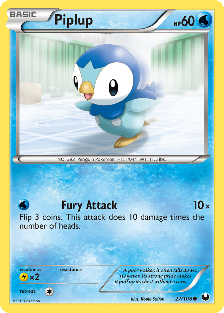 Piplup (27/108) [Black & White: Dark Explorers] | North Game Den