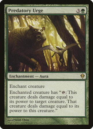 Predatory Urge [Zendikar] | North Game Den