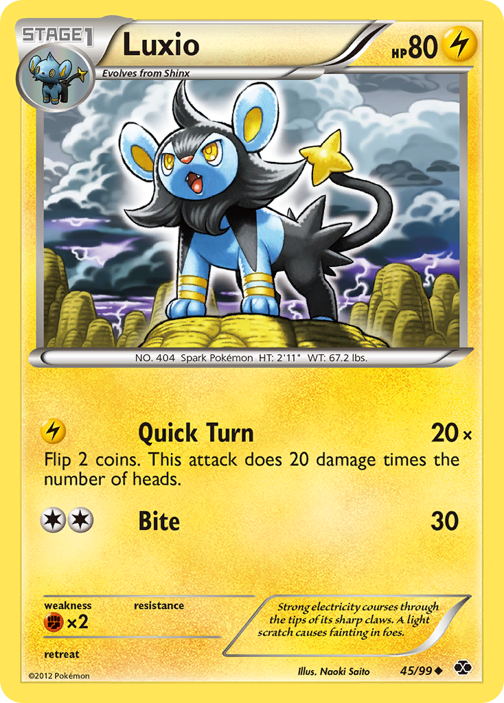 Luxio (45/99) [Black & White: Next Destinies] | North Game Den