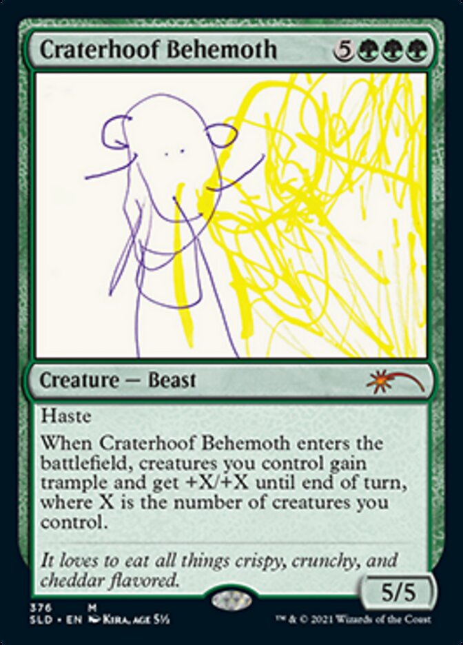 Craterhoof Behemoth (376) [Secret Lair Drop Series] | North Game Den