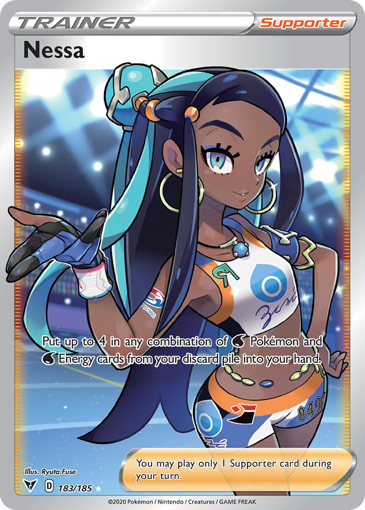 Nessa (183/185) [Sword & Shield: Vivid Voltage] | North Game Den