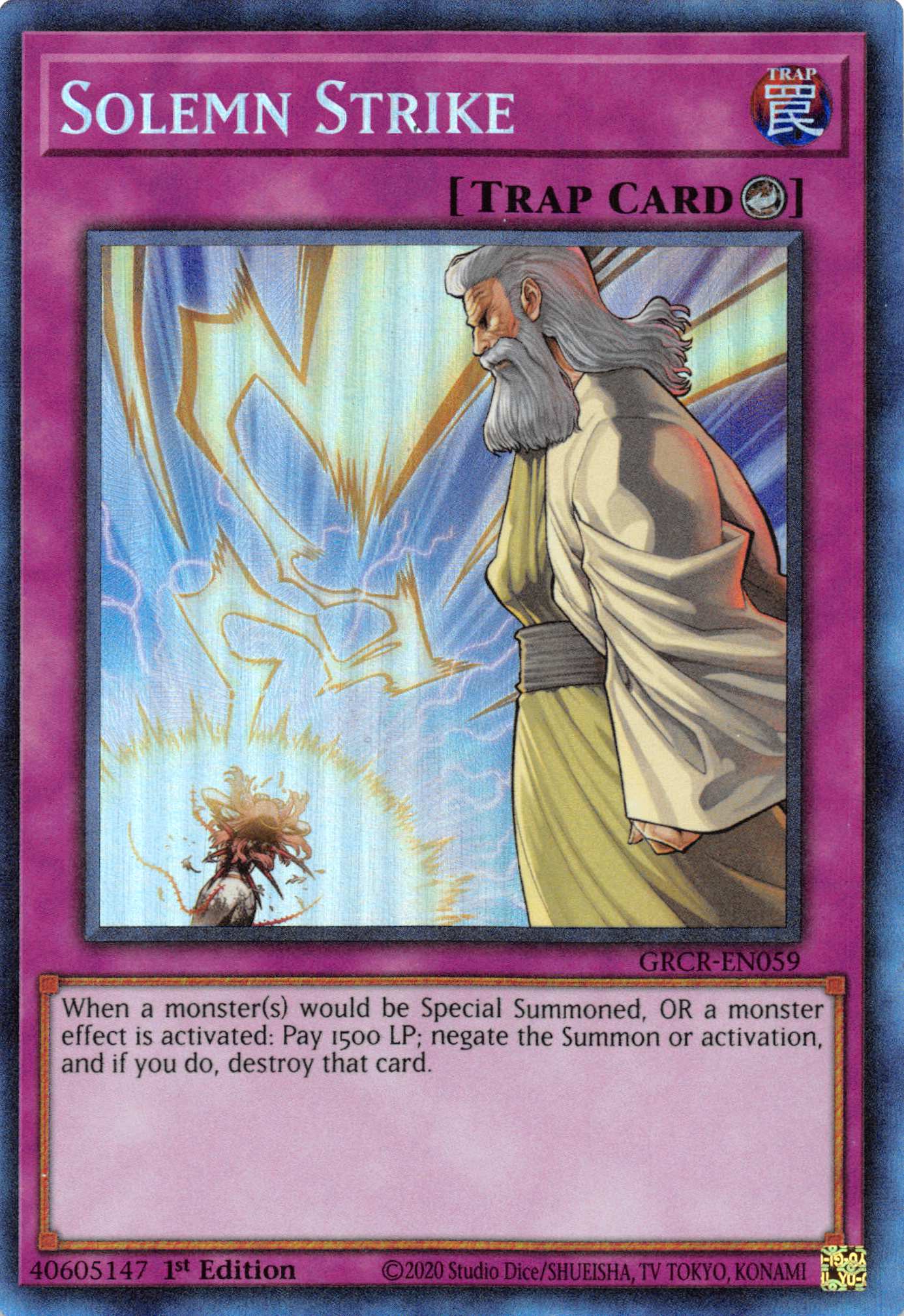Solemn Strike [GRCR-EN059] Collector's Rare | North Game Den