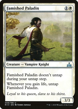 Famished Paladin [Rivals of Ixalan] | North Game Den