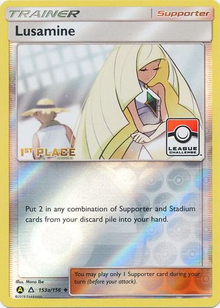 Lusamine (153a/156) (League Challenge Alt Art 1st Place) [Sun & Moon: Ultra Prism] | North Game Den