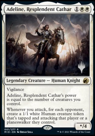 Adeline, Resplendent Cathar (Promo Pack) [Innistrad: Midnight Hunt Promos] | North Game Den