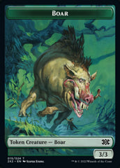 Boar // Soldier Double-sided Token [Double Masters 2022 Tokens] | North Game Den