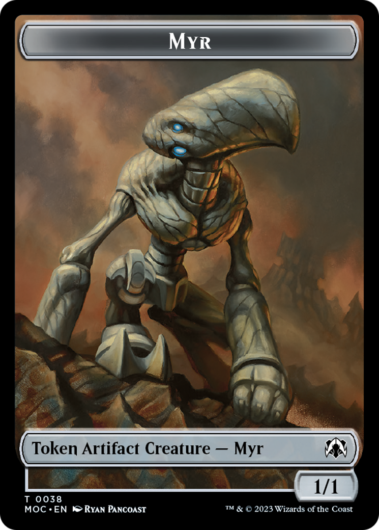 Phyrexian Germ // Myr Double-Sided Token [March of the Machine Commander Tokens] | North Game Den