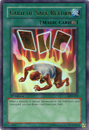 Card of Safe Return [LON-029] Ultra Rare | North Game Den