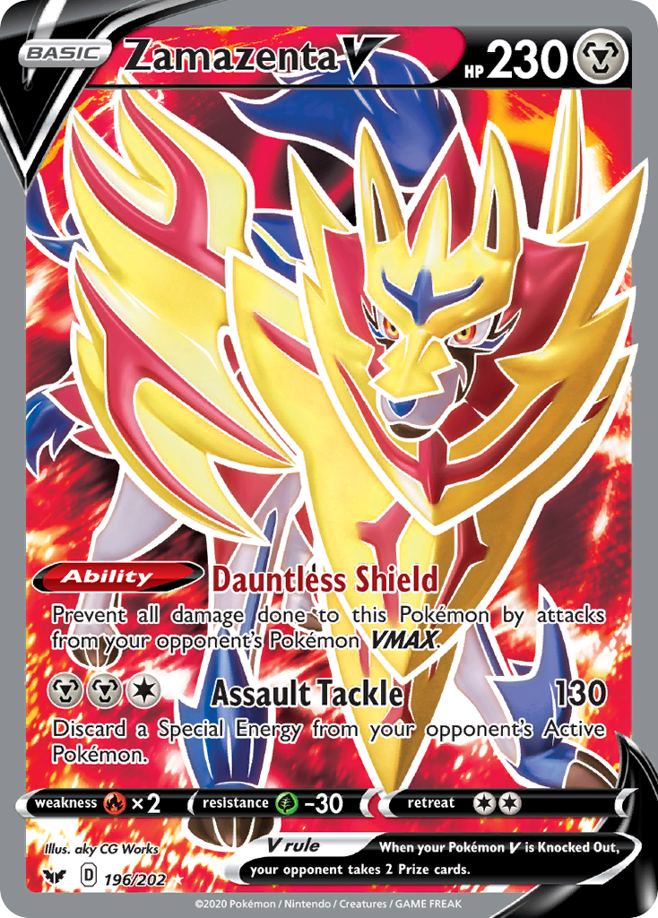 Zamazenta V (196/202) [Sword & Shield: Base Set] | North Game Den