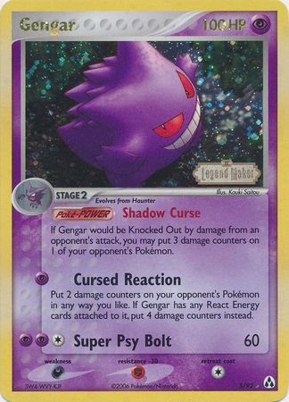 Gengar (5/92) (Stamped) [EX: Legend Maker] | North Game Den