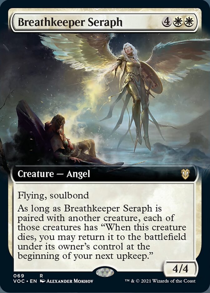 Breathkeeper Seraph (Extended) [Innistrad: Crimson Vow Commander] | North Game Den