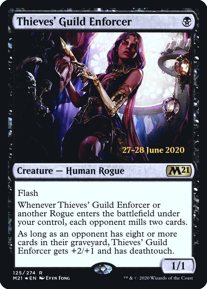 Thieves' Guild Enforcer  [Core Set 2021 Prerelease Promos] | North Game Den