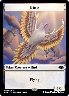 Bird Token [Dominaria Remastered Tokens] | North Game Den